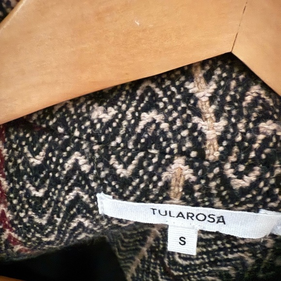 Tularosa Black and Cream Patterned Jacket Size S - Picture 3 of 4